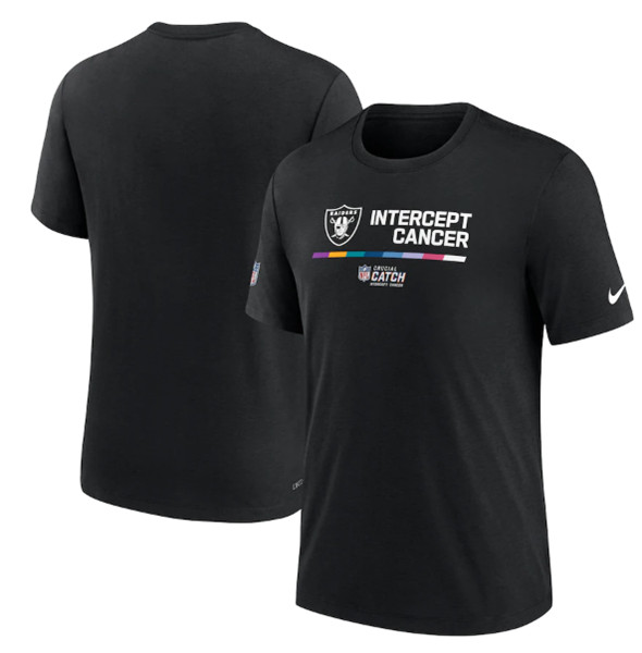 Men's Las Vegas Raiders Black 2022 Crucial Catch Performance T-Shirt